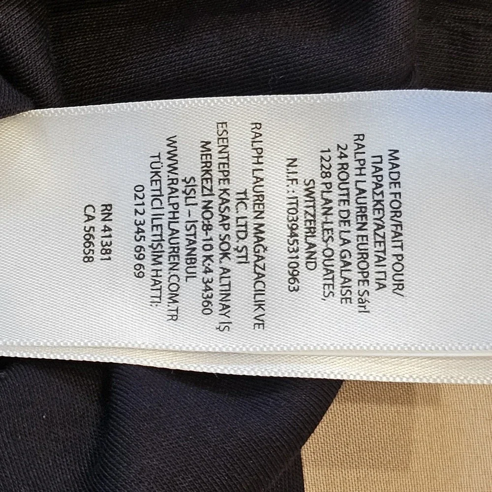 Polo‎ Ralph Lauren Mens Black S/S Polo Shirt L Classic Fit Performance